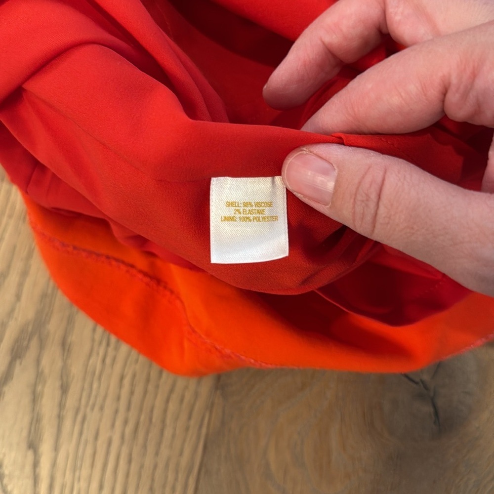 Kate Spade Orange Floral Jewel Embellished Top - 2 - Picture 6 of 7